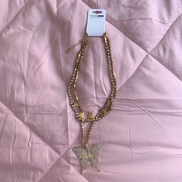 Fashion Nova Jewelry - Fashion Nova Butterfly Necklace